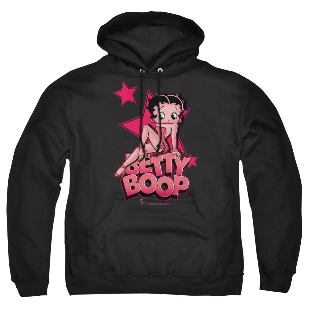 Betty Boop Sexy Star Men's Pull-Over 75 25 Poly Hoodie