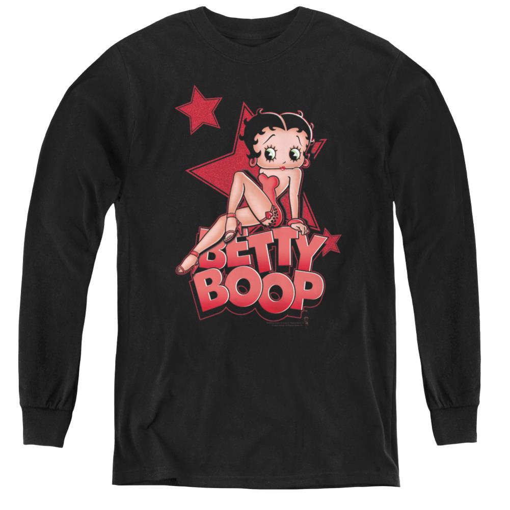 Betty Boop Sexy Star Youth Long-Sleeve T-Shirt