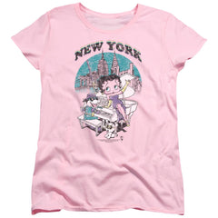 Betty Boop Singing In Ny Women's 18/1 Cotton Short-Sleeve T-Shirt