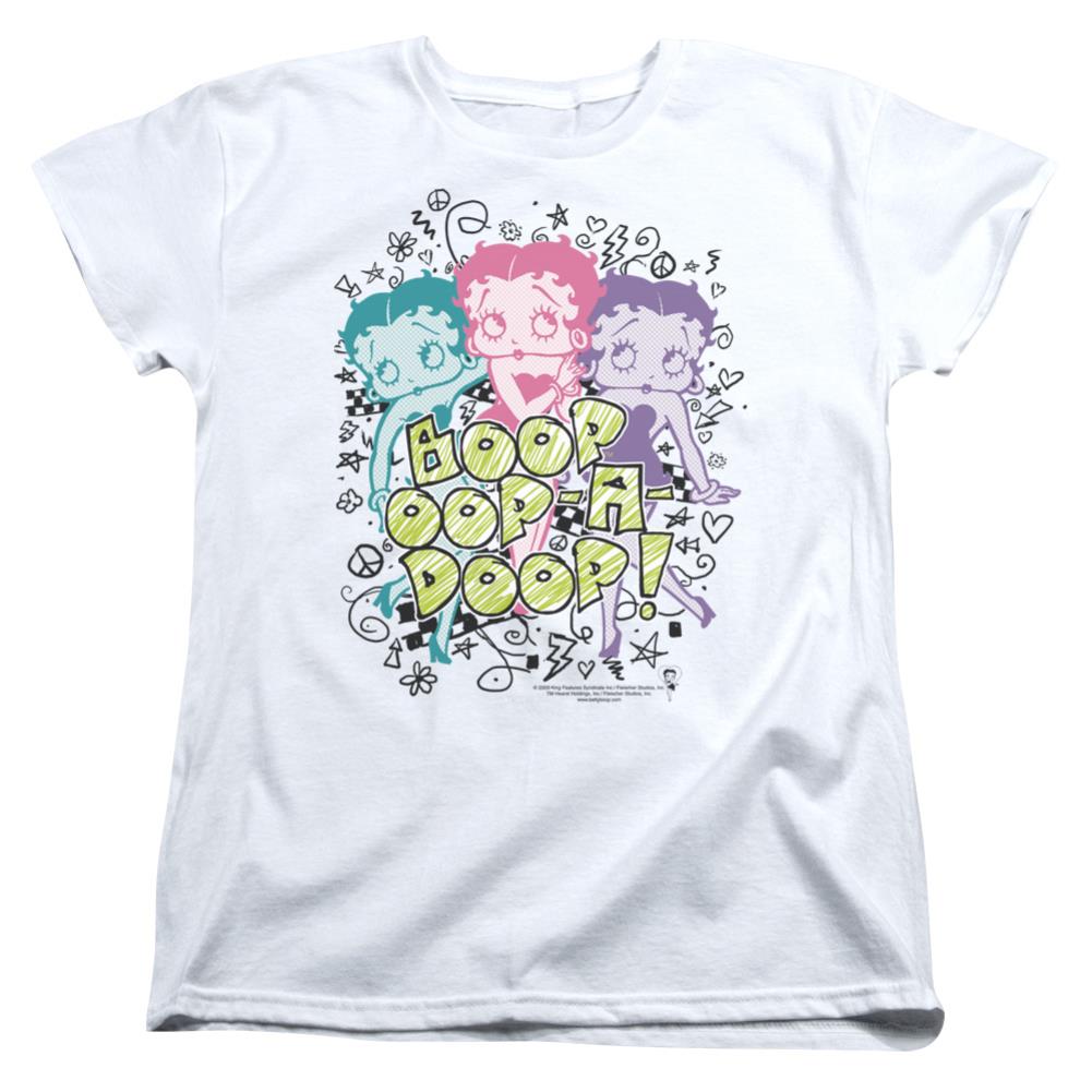 Betty Boop Sketch Women's 18/1 Cotton Short-Sleeve T-Shirt