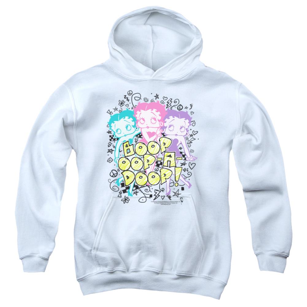Betty Boop Sketch Youth Cotton Poly Pull-Over Hoodie