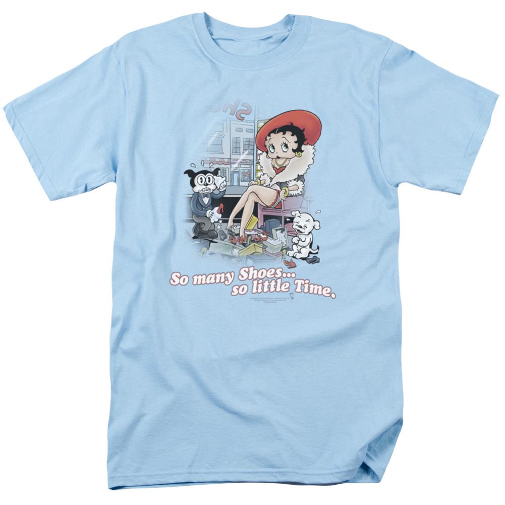 Betty Boop So Many Shoes Men's 18/1 Cotton Short-Sleeve T-Shirt