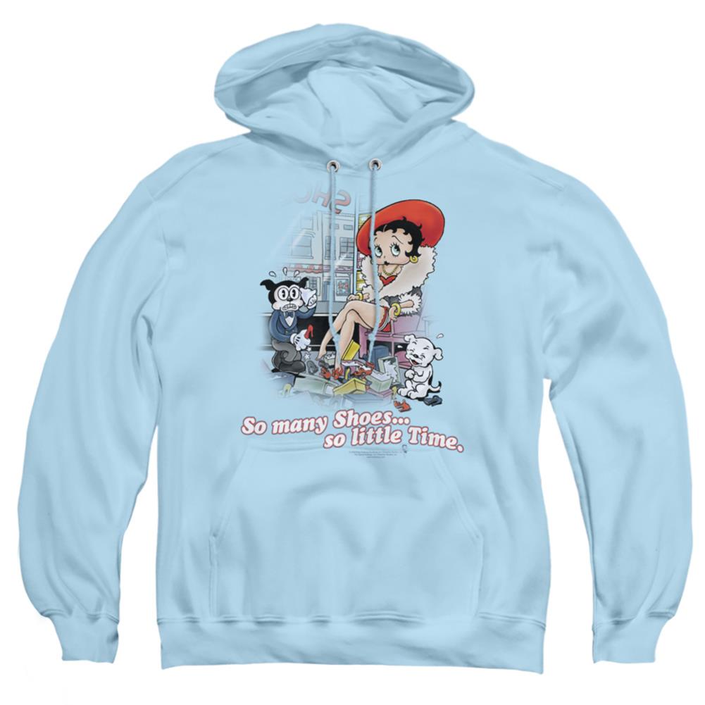 Betty Boop So Many Shoes Men's Pull-Over 75 25 Poly Hoodie