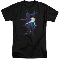 Betty Boop Sparkle Fairy Men's 18/1 Tall Cotton Short-Sleeve T-Shirt