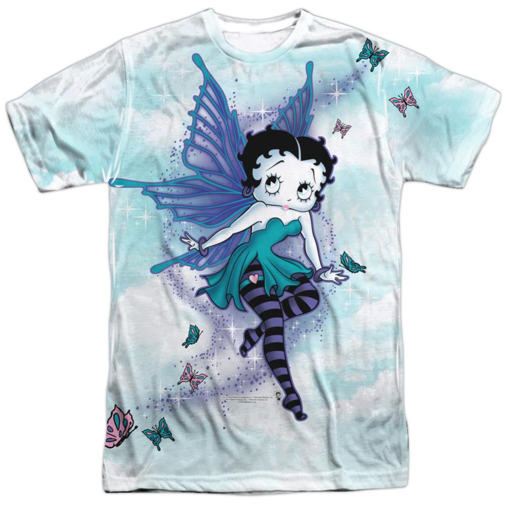 Betty Boop Sparkle Fairy Men's Regular Fit Polyester Short-Sleeve T-Shirt