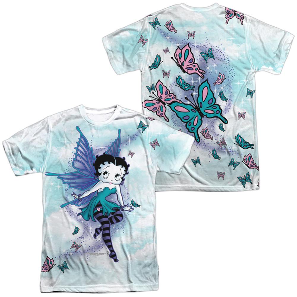 Betty Boop Sparkle Fairy Men's Regular Fit Polyester Short-Sleeve T-Shirt