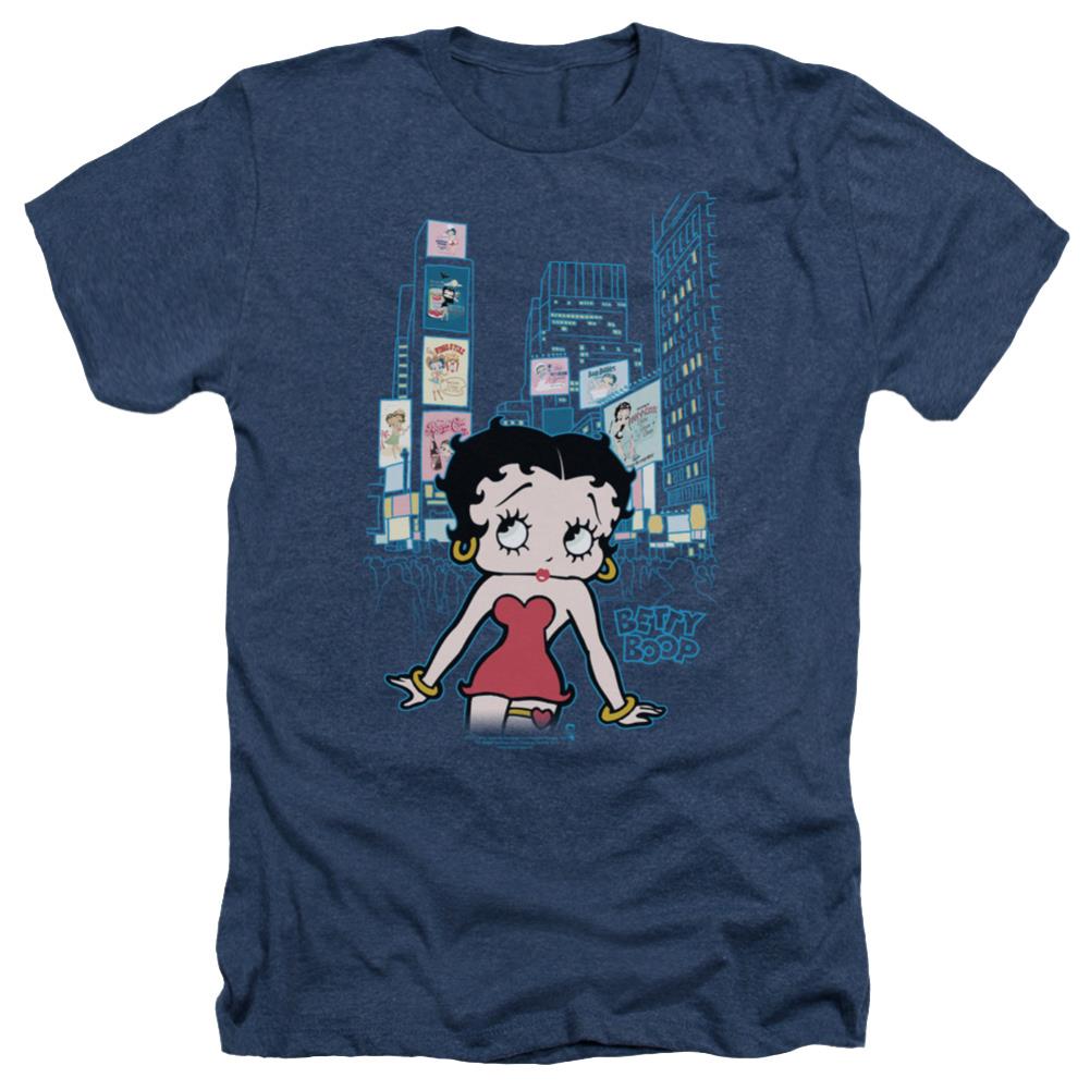 Betty Boop Square Men's 30/1 Heather 60 40 Poly Short-Sleeve T-Shirt