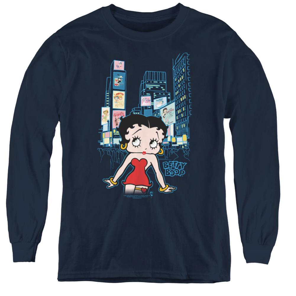 Betty Boop Square Youth Long-Sleeve T-Shirt