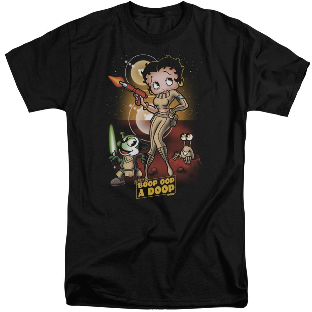 Betty Boop Star Princess Men's 18/1 Tall Cotton Short-Sleeve T-Shirt