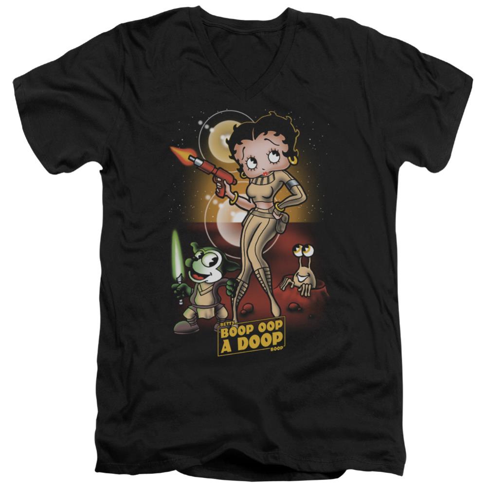 Betty Boop Star Princess Men's 30/1 Cotton Slim V-Neck T-Shirt