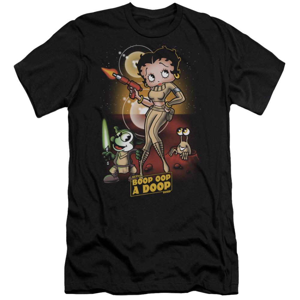 Betty Boop Star Princess Men's Ultra-Soft 30/1 Cotton Slim Short-Sleeve T-Shirt