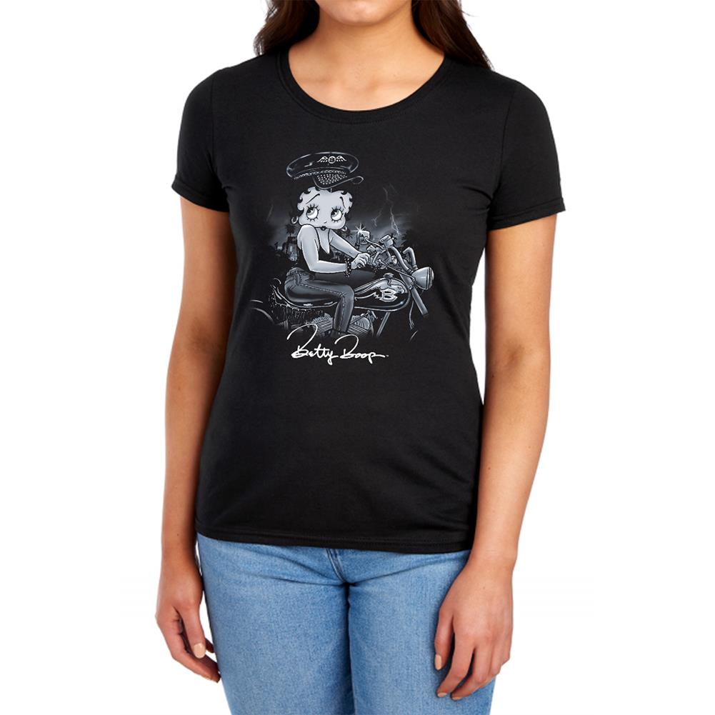 Betty Boop Storm Rider Women's 18/1 Cotton Short-Sleeve T-Shirt