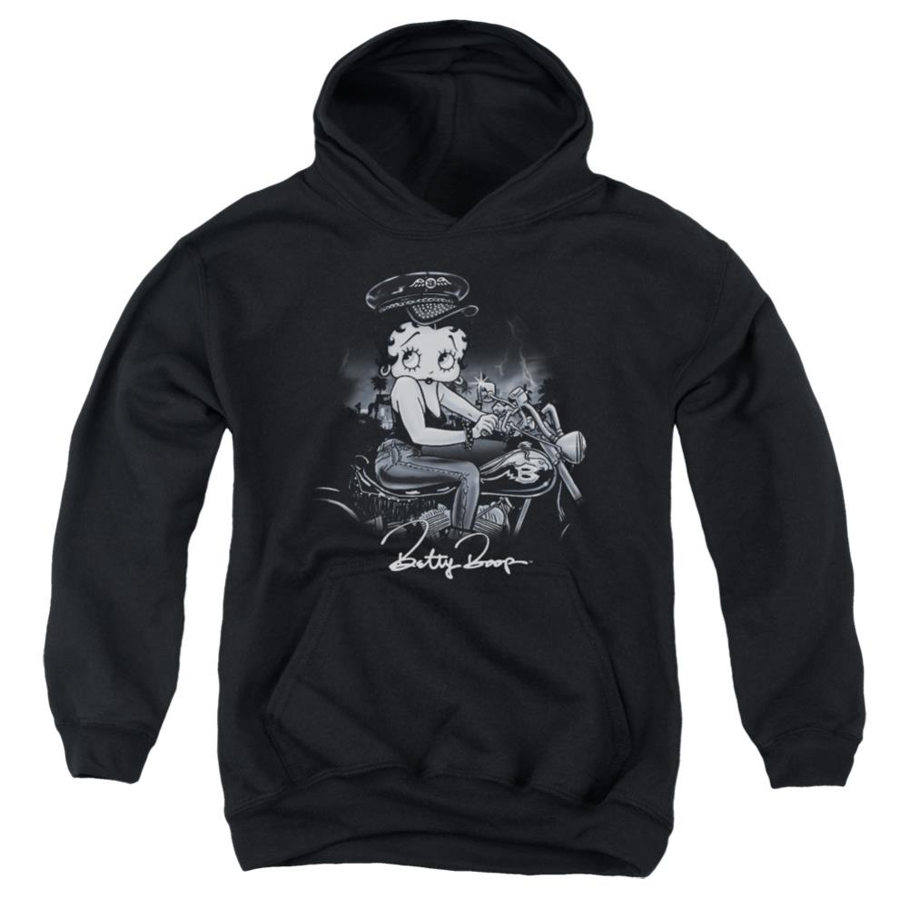Betty Boop Storm Rider Youth Cotton Poly Pull-Over Hoodie