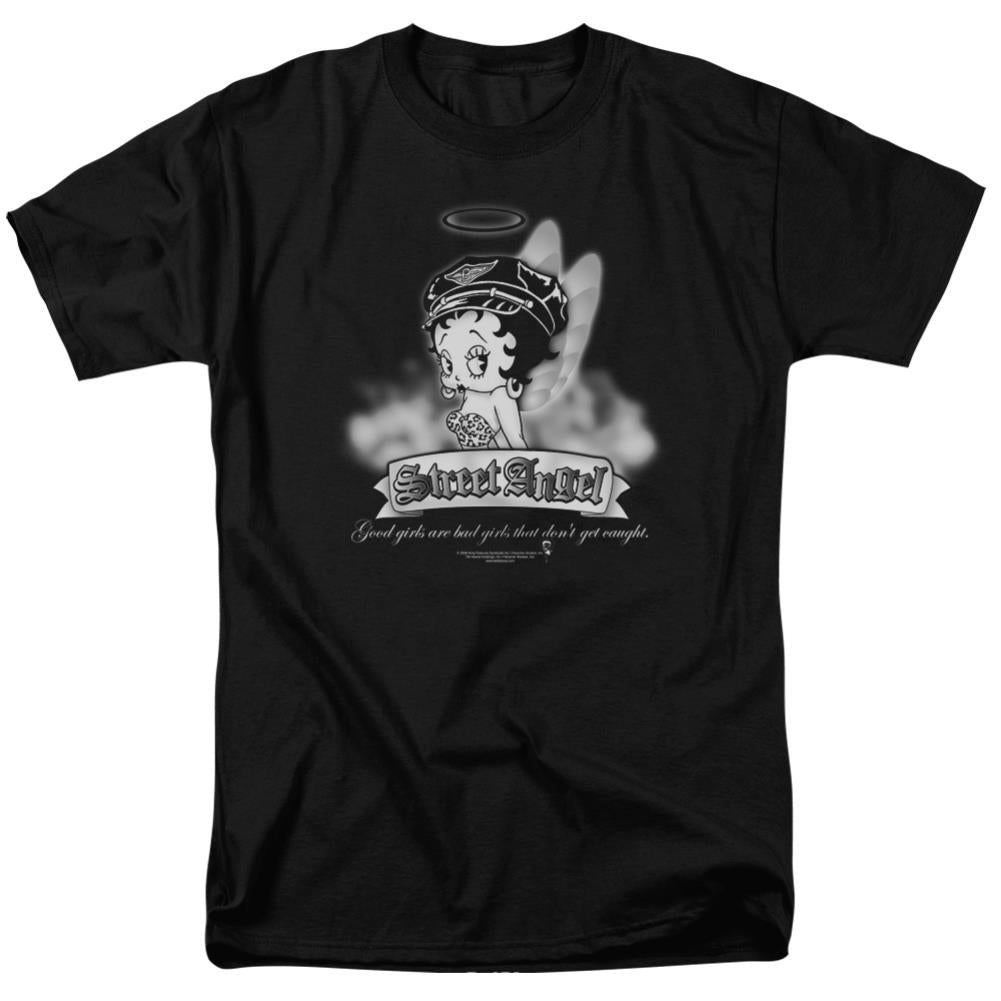 Betty Boop Street Angel Men's 18/1 Cotton Short-Sleeve T-Shirt
