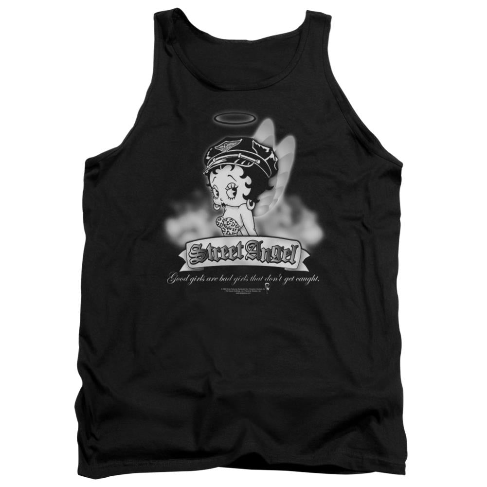 Betty Boop Street Angel Men's 18/1 Cotton Tank Top