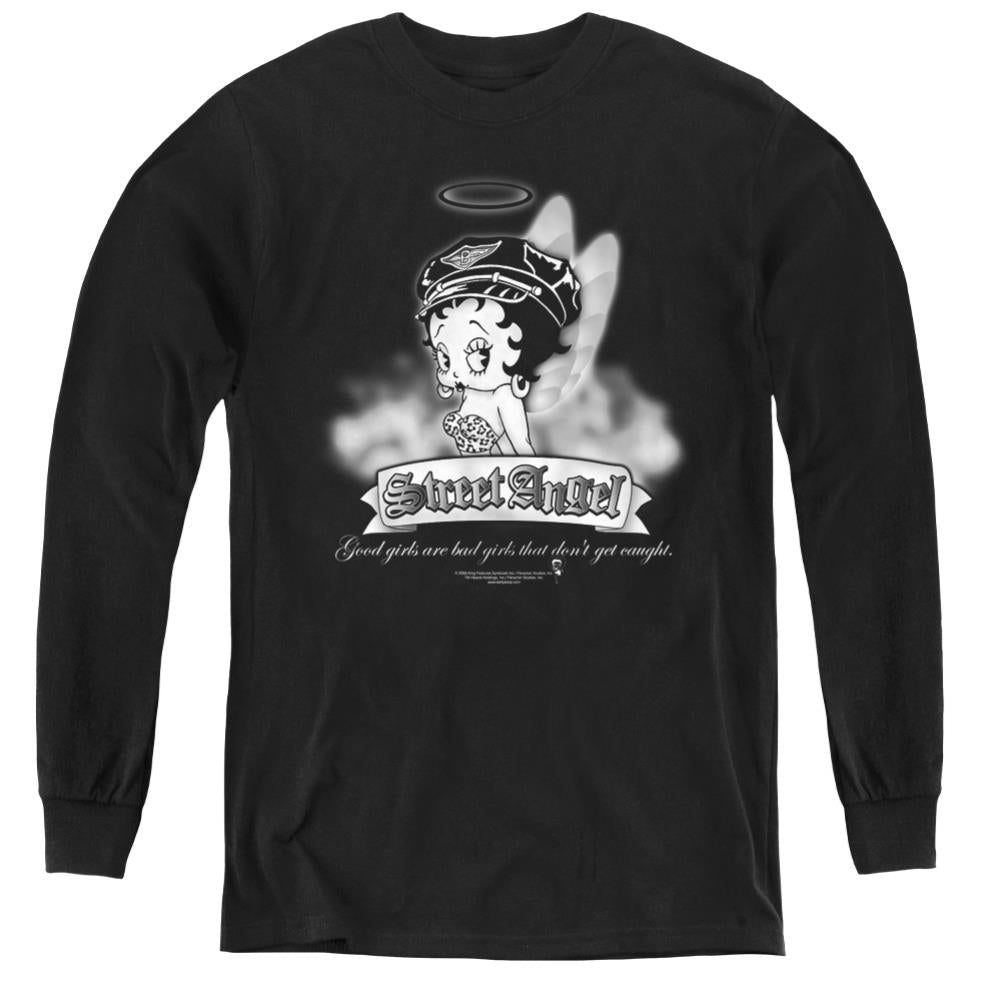 Betty Boop Street Angel Youth Long-Sleeve T-Shirt