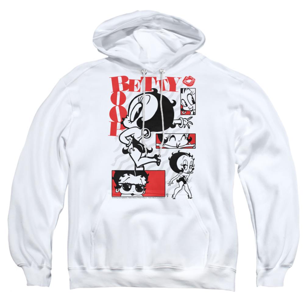 Betty Boop Stylin Snaps Men's Pull-Over 75 25 Poly Hoodie