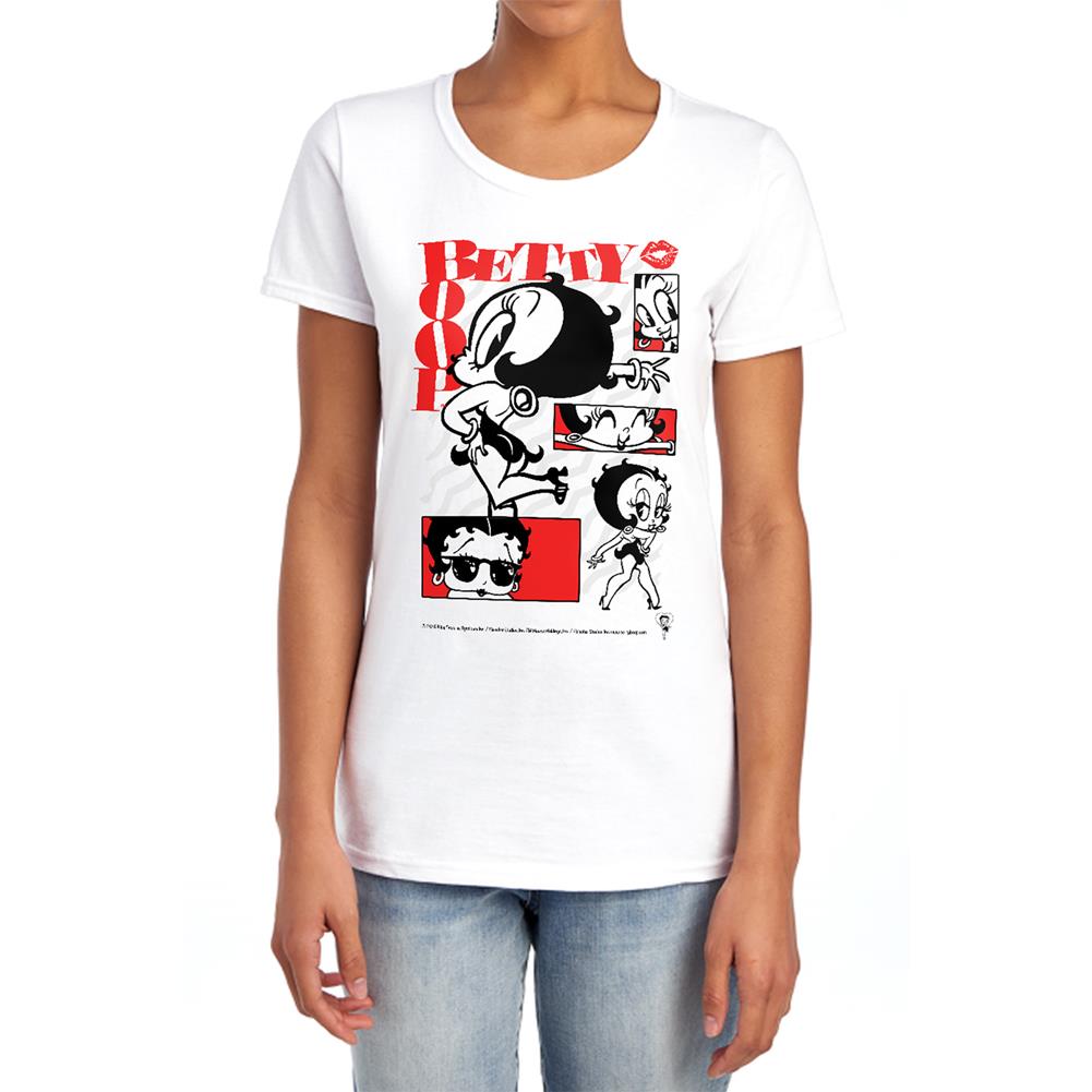 Betty Boop Stylin Snaps Women's 18/1 Cotton Short-Sleeve T-Shirt