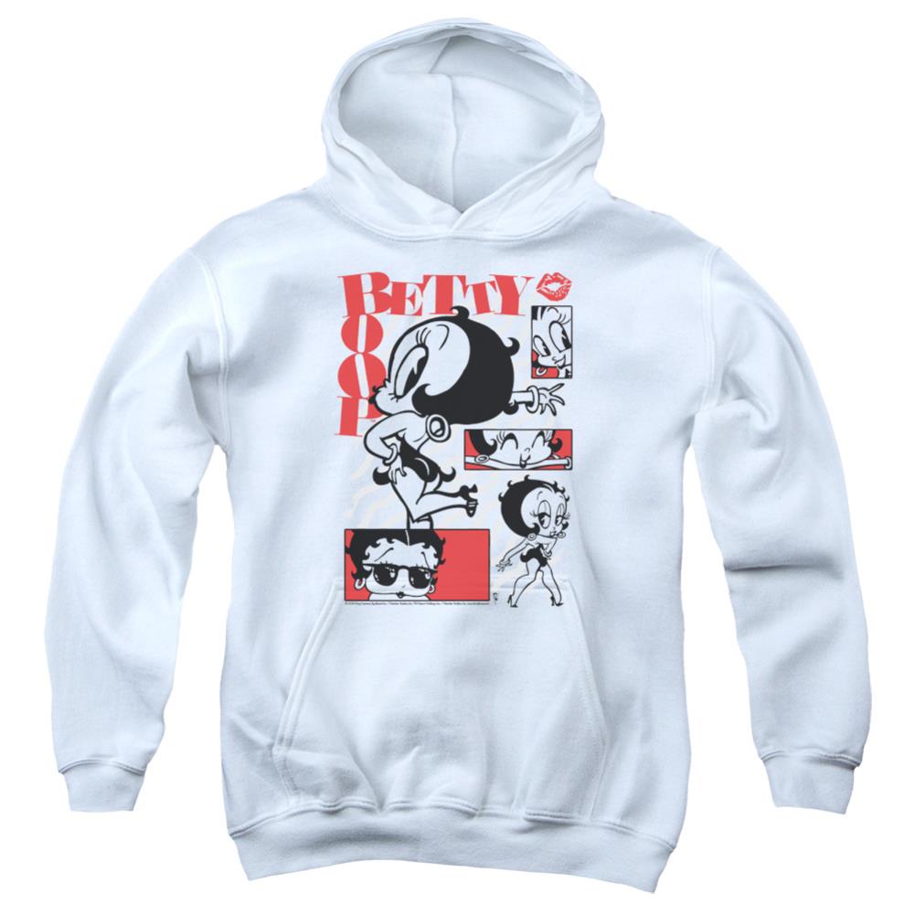 Betty Boop Stylin Snaps Youth Cotton Poly Pull-Over Hoodie