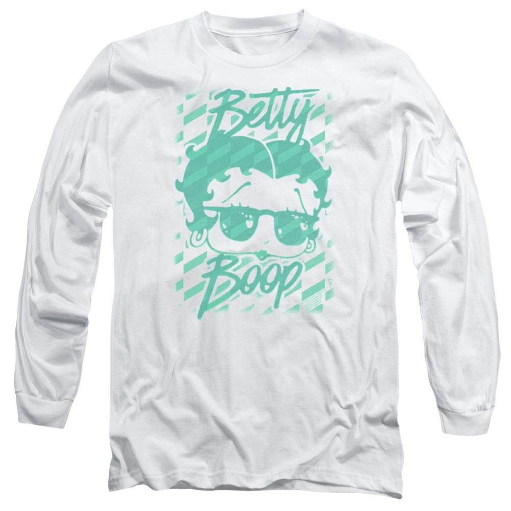 Betty Boop Summer Shades Men's 18/1 Cotton Long-Sleeve T-Shirt