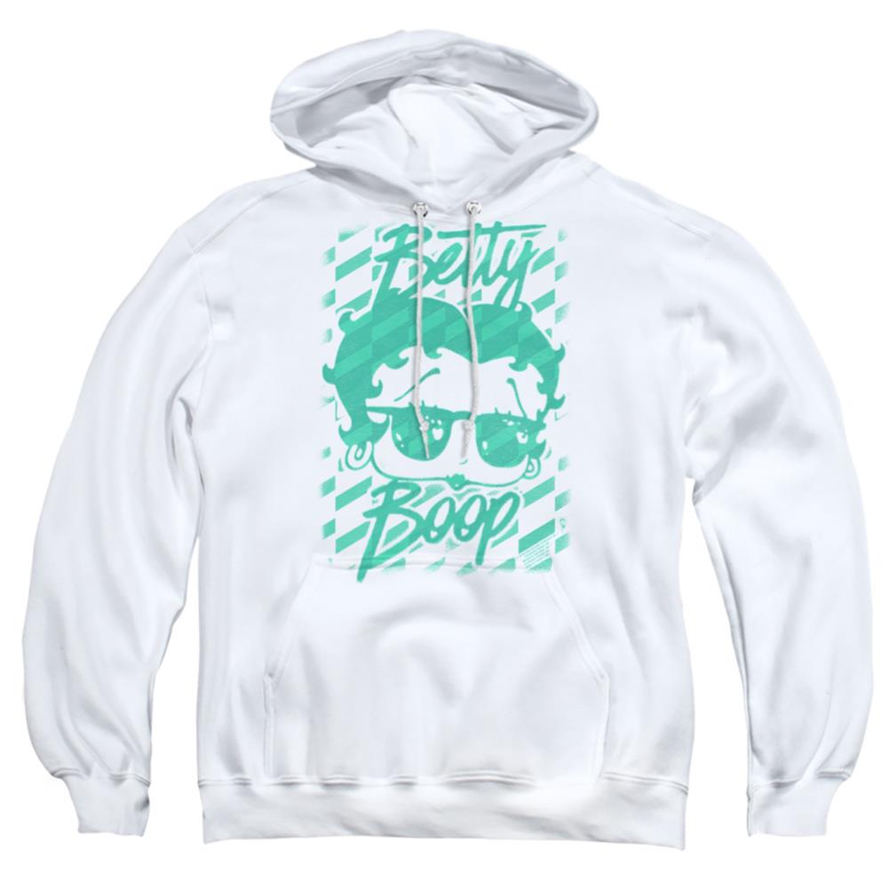 Betty Boop Summer Shades Men's Pull-Over 75 25 Poly Hoodie