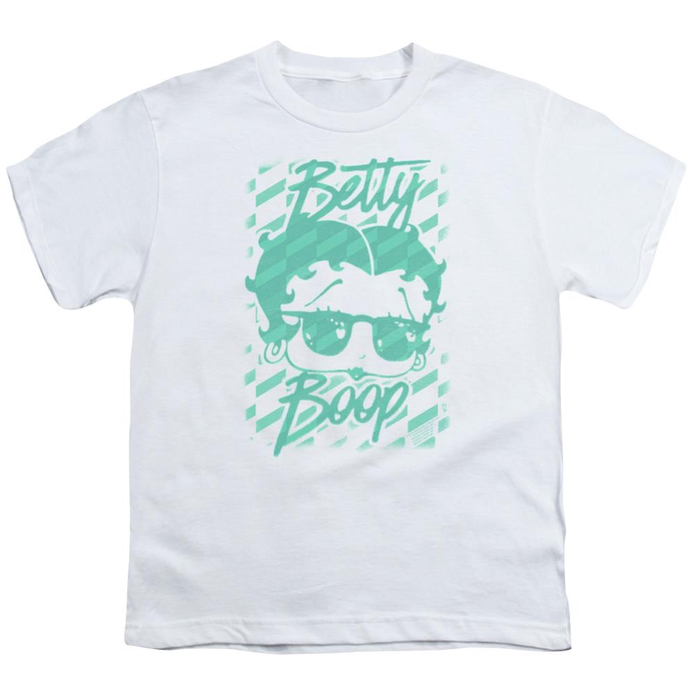 Betty Boop Summer Shades Youth 18/1 100% Cotton Short-Sleeve T-Shirt