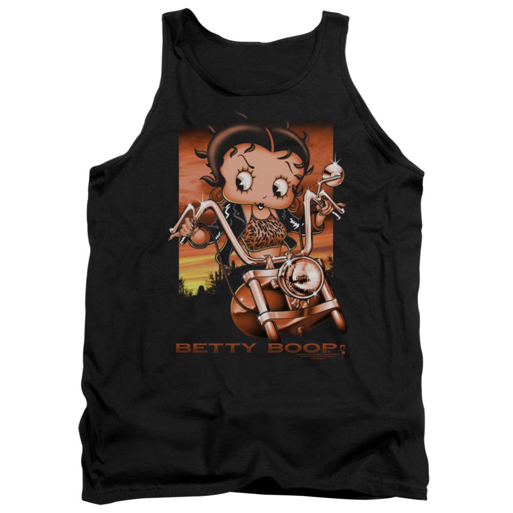 Betty Boop Sunset Rider Men's 18/1 Cotton Tank Top