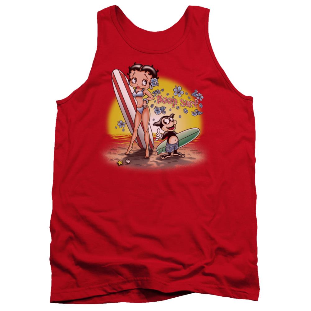 Betty Boop Surf Men's 18/1 Cotton Tank Top