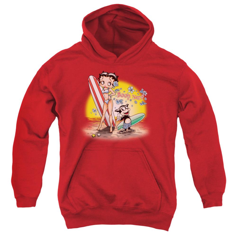 Betty Boop Surf Youth Cotton Poly Pull-Over Hoodie