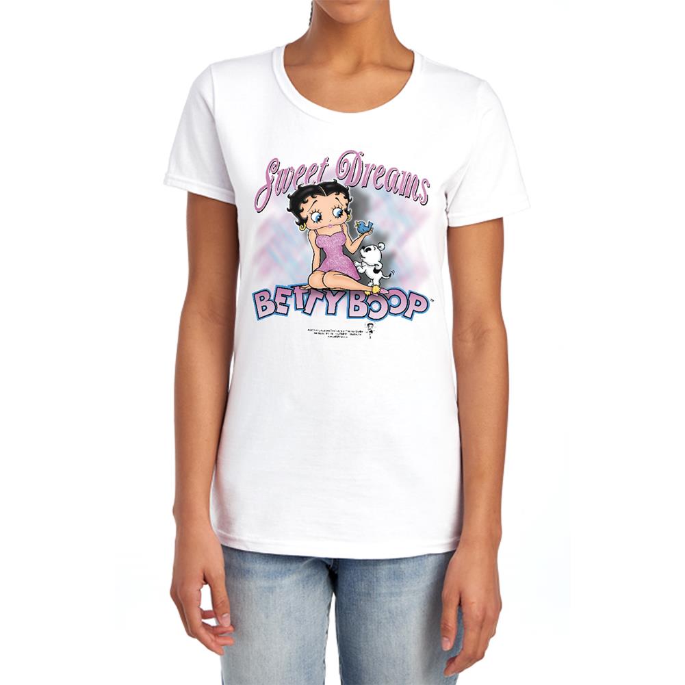 Betty Boop Sweet Dreams Women's 18/1 Cotton Short-Sleeve T-Shirt