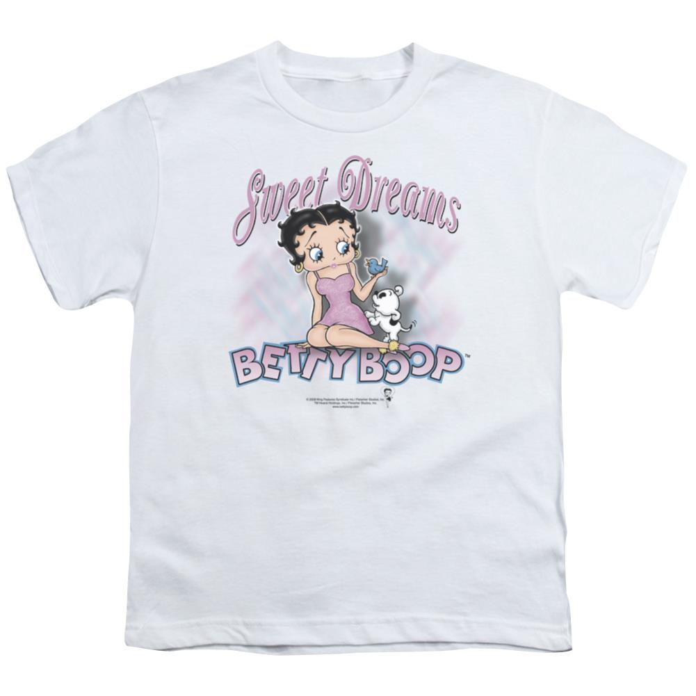 Betty Boop Sweet Dreams Youth 18/1 100% Cotton Short-Sleeve T-Shirt