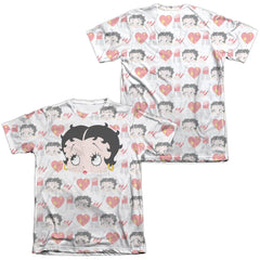 Betty Boop Symbol Sub (Front/Back Print) Men's Regular Fit Poly Cotton Short-Sleeve T-Shirt