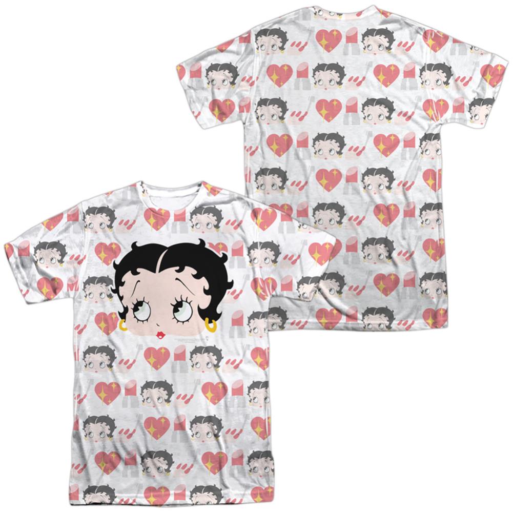 Betty Boop Symbol Sub (Front/Back Print) Men's Regular Fit Polyester Short-Sleeve T-Shirt
