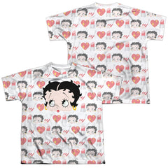 Betty Boop Symbol Sub (Front/Back Print) Youth Regular Fit Poly Short-Sleeve T-Shirt