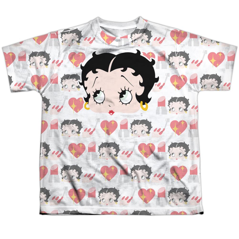 Betty Boop Symbol Sub Youth Regular Fit Poly Short-Sleeve T-Shirt