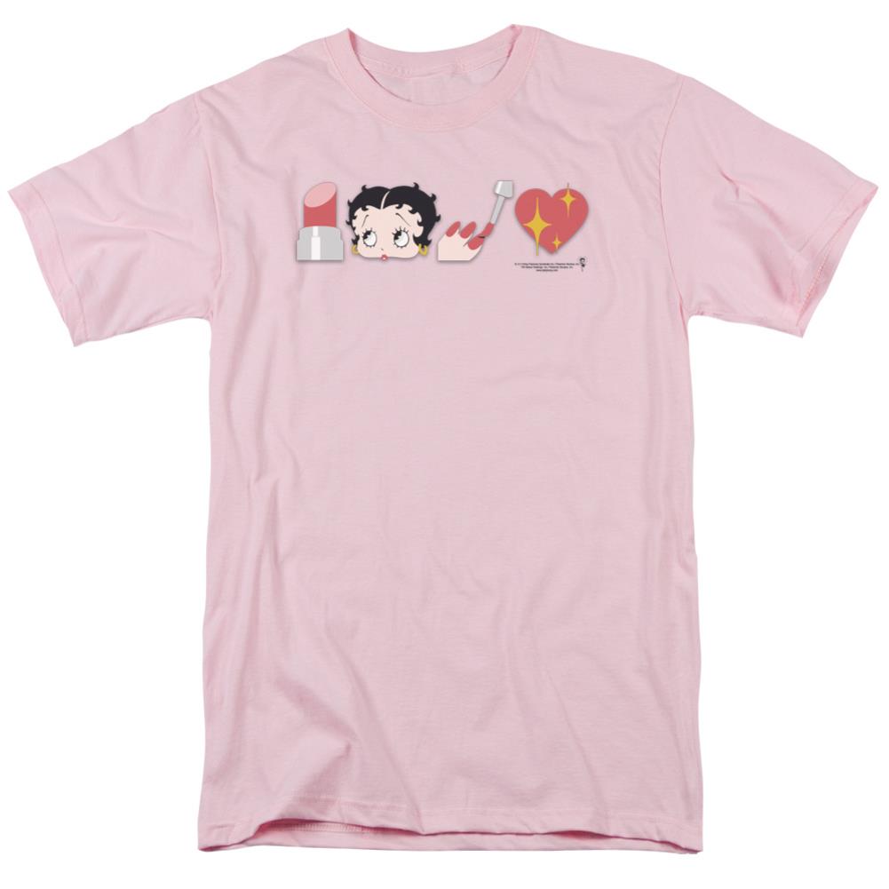 Betty Boop Symbols Men's 18/1 Cotton Short-Sleeve T-Shirt