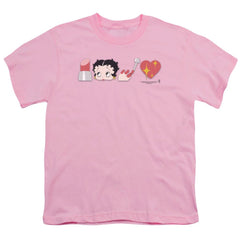 Betty Boop Symbols Youth 18/1 100% Cotton Short-Sleeve T-Shirt
