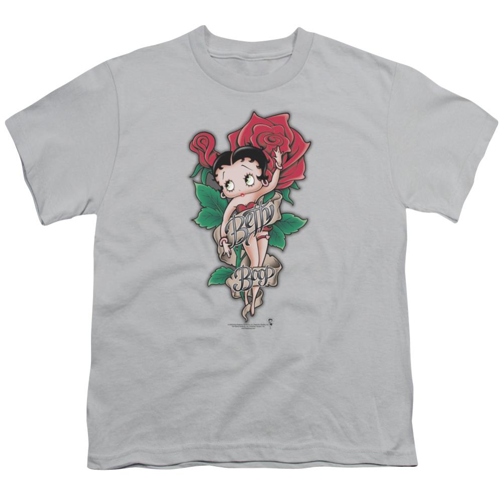 Betty Boop Tattoo Youth 18/1 100% Cotton Short-Sleeve T-Shirt