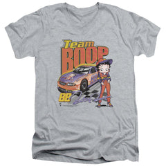 Betty Boop Team Boop Men's 30/1 Cotton Slim V-Neck T-Shirt