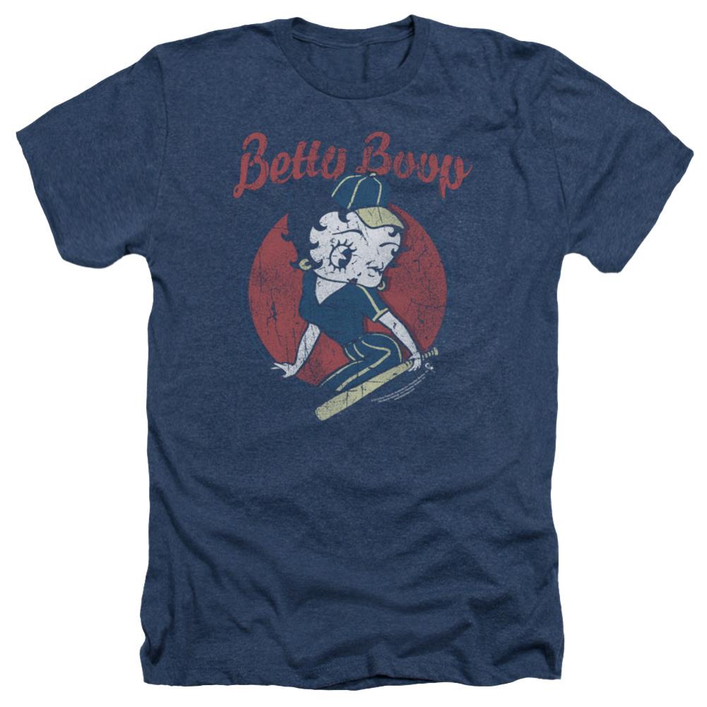 Betty Boop Team Boop Men's 30/1 Heather 60 40 Poly Short-Sleeve T-Shirt