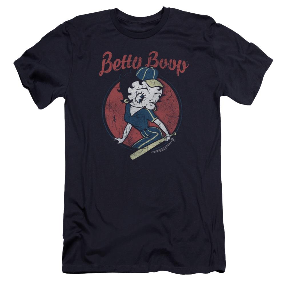 Betty Boop Team Boop Men's Ultra-Soft 30/1 Cotton Slim Short-Sleeve T-Shirt