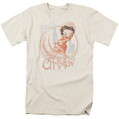 Betty Boop The Windy City Men's 18/1 Cotton Short-Sleeve T-Shirt