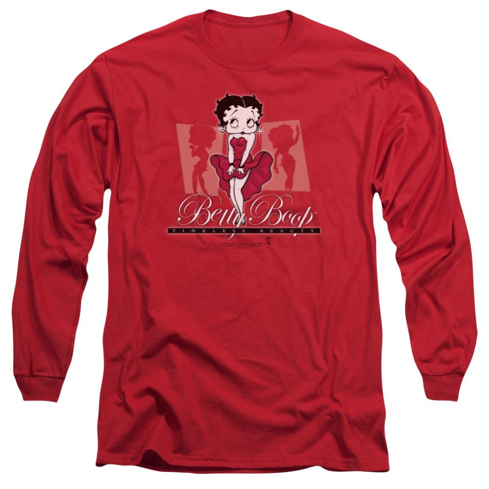 Betty Boop Timeless Beauty Men's 18/1 Cotton Long-Sleeve T-Shirt
