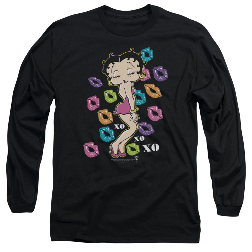 Betty Boop Tripple Xo Men's 18/1 Cotton Long-Sleeve T-Shirt