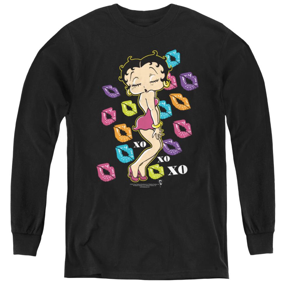 Betty Boop Tripple Xo Youth Long-Sleeve T-Shirt