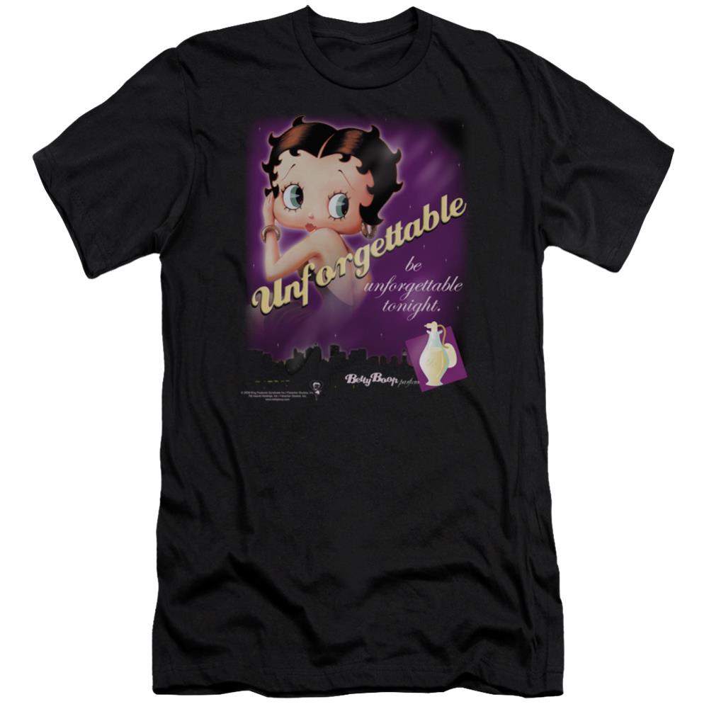 Betty Boop Unforgettable Men's Ultra-Soft 30/1 Cotton Slim Short-Sleeve T-Shirt