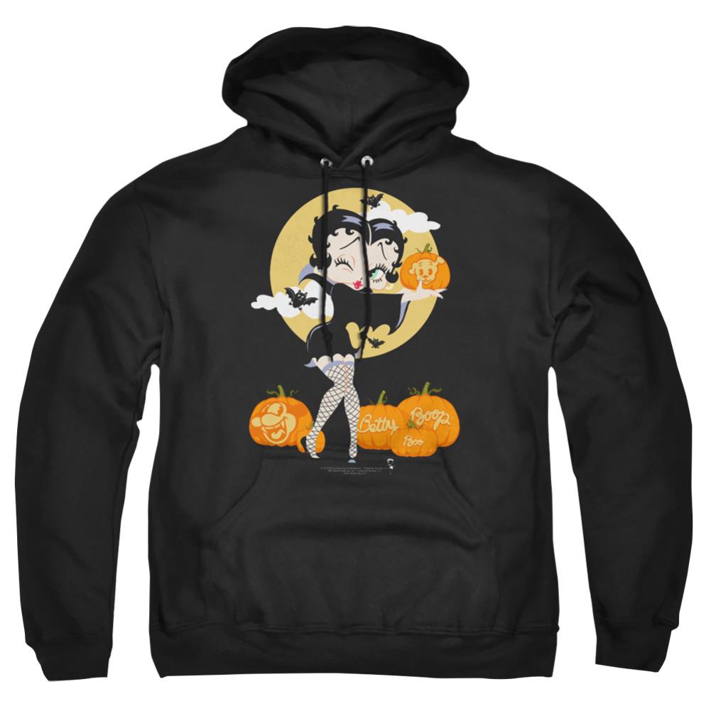 Betty Boop Vamp Pumkins Men's Pull-Over 75 25 Poly Hoodie