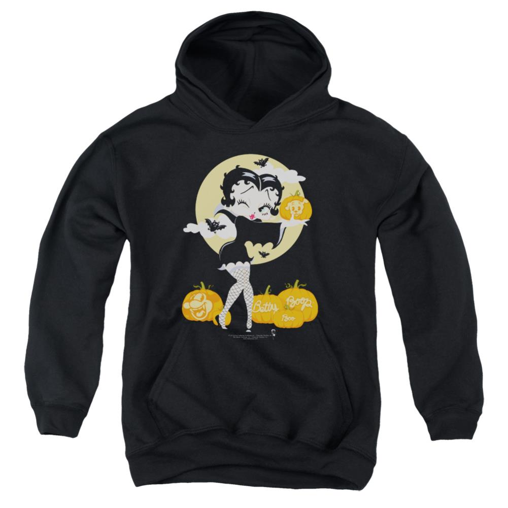 Betty Boop Vamp Pumkins Youth Cotton Poly Pull-Over Hoodie