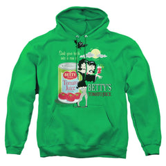 Betty Boop Vampire Tomato Juice Men's Pull-Over 75 25 Poly Hoodie