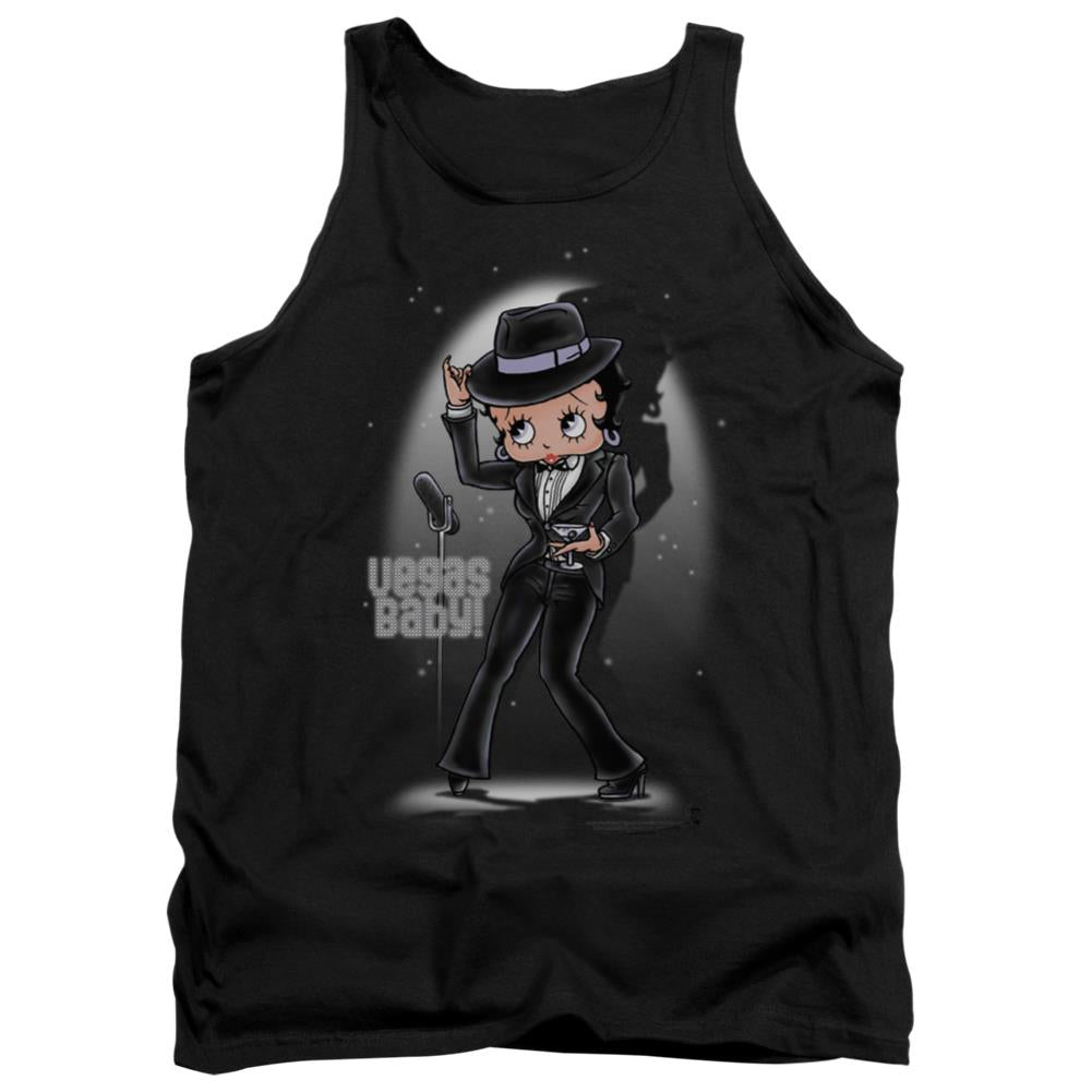 Betty Boop Vegas Baby Men's 18/1 Cotton Tank Top